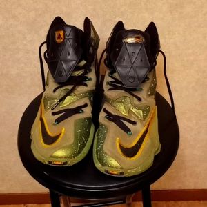Lebron James Xiii  Size 10.5 Green.